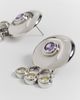 Luv Aj Luv Aj The Cleopatra Shaker Studs Silver One - 4