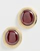 Luv Aj Luv Aj The Elizabeth Garnet Studs Gold One - 2