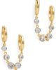 Luv Aj Luv Aj The Georgia Stone Gold Huggies Set Gold One - 1