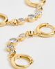 Luv Aj Luv Aj The Georgia Stone Gold Huggies Set Gold One - 4