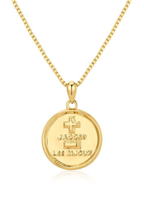 Luv AJ Luv AJ The I Love Jewelry Coin Pendant Necklace
