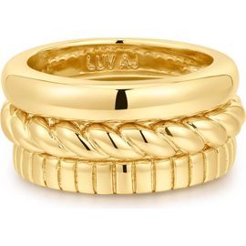 Luv AJ Luv AJ The Kiara Set of 3 Rings