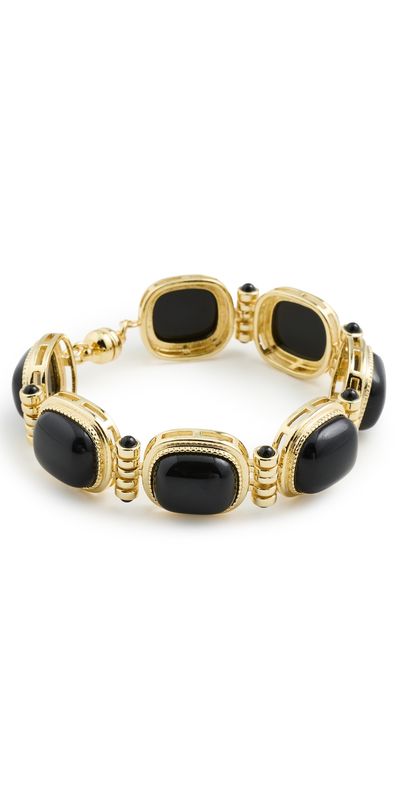 Luv Aj Luv Aj The Midnight Mesa Beaded Bracelet Gold One