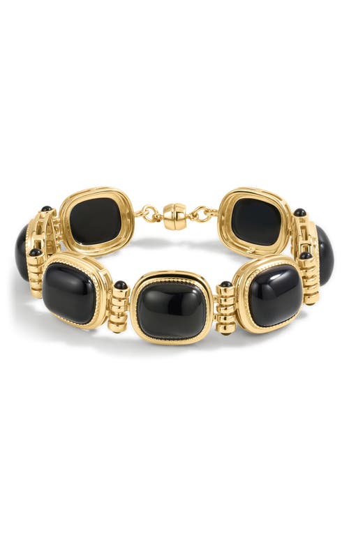 Luv AJ Luv AJ The Midnight Mesa Black Agate Bracelet