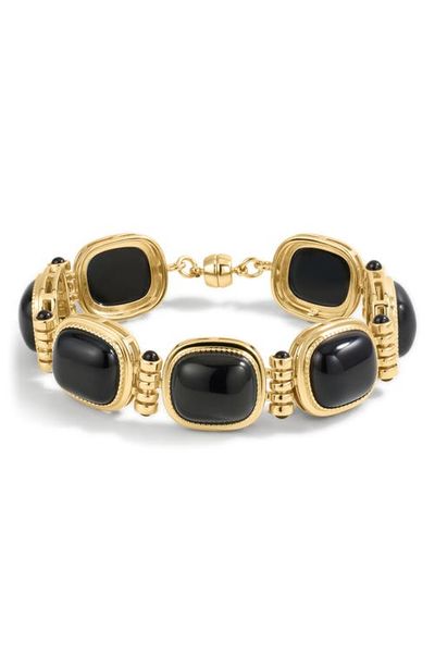Luv AJ Luv AJ The Midnight Mesa Black Agate Bracelet