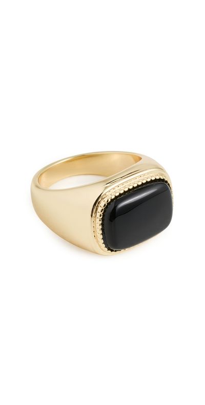 Luv Aj Luv Aj The Midnight Mesa Signet Ring Gold