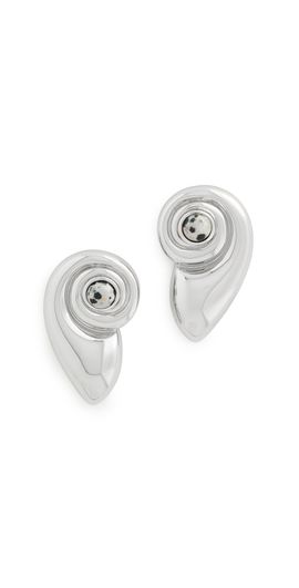 Luv Aj Luv Aj The Palma Shell Studs Silver One