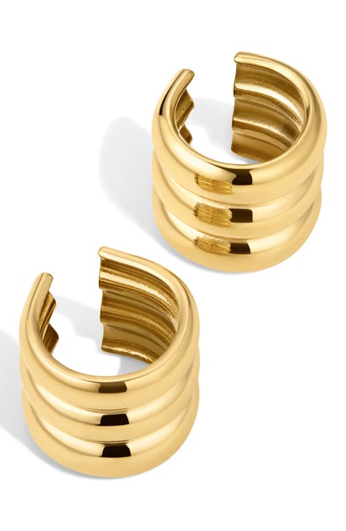 Luv AJ Luv AJ The Ridged Positano Set of 2 Ear Cuffs
