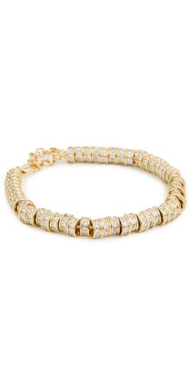 Luv Aj Luv Aj The Rio Rhinestone Anklet Gold One