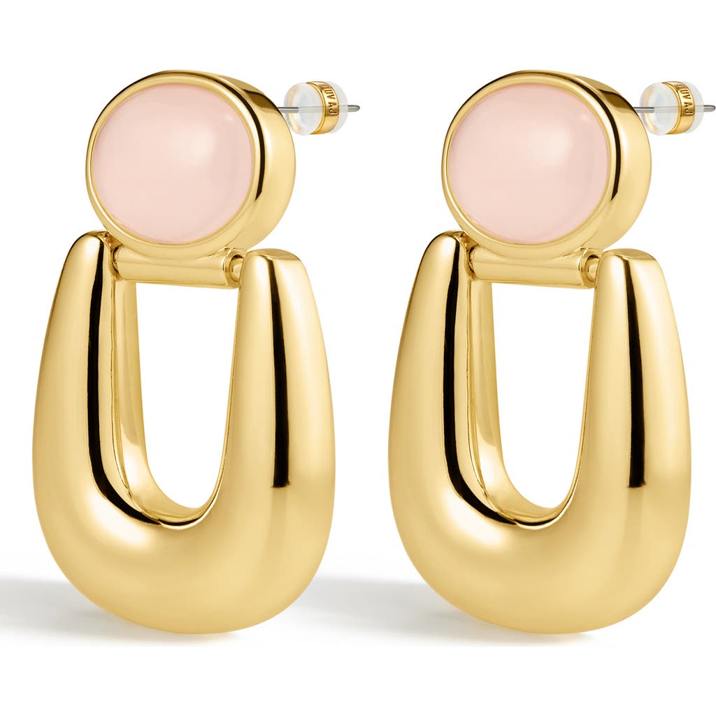 Luv AJ Luv AJ The Rio Rose Quartz Drop Earrings