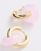 Luv Aj Luv Aj The Rio Washer Hoop Earrings Gold One - 4