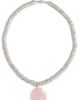 Luv Aj Luv Aj The Rose Quartz Rio Rhinestone Necklace Silver One - 1