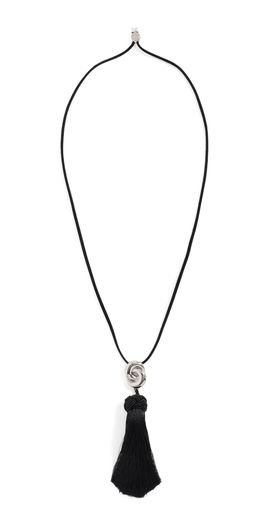 Luv Aj Luv Aj The Solstice Knot Tassel Necklace Silver One