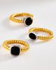 Luv Aj Midnight Mesa Rings, Set of 3 - 2