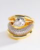 Luv Aj The Marais Wave Rings, Set of 3 - 1