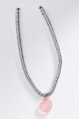 Luv Aj The Rose Quartz Rio Rhinestone Necklace