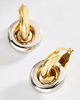 Luv Aj Two-Tone Interlock Hoop Earrings - 1