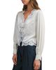 Luvee Luvee Lace Trim Long Sleeve Blouse - 5