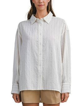 Luvee Luvee Pinstripe Oversized Shirt