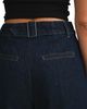 Luvee Luvee Pleated Denim Barrel Leg Pants - 5