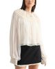 Luvee Luvee Smocked Sheer Blouse - 1