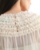 Luvee Luvee Smocked Sheer Blouse - 3
