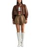 Luvee Mable Faux Leather Puff Sleeve Jacket - 2