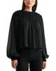 Luvee Mable Smocked Sheer Blouse - 1