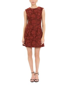 Luxely Luxely Crochet Sleeveless Fit & Flare Mini Dress