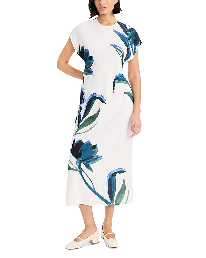 Luxely Luxely Moonlight Crepe Printed Dress