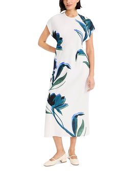 Luxely Luxely Moonlight Crepe Printed Dress