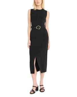 Luxely Luxely Sleeveless Belted Dress
