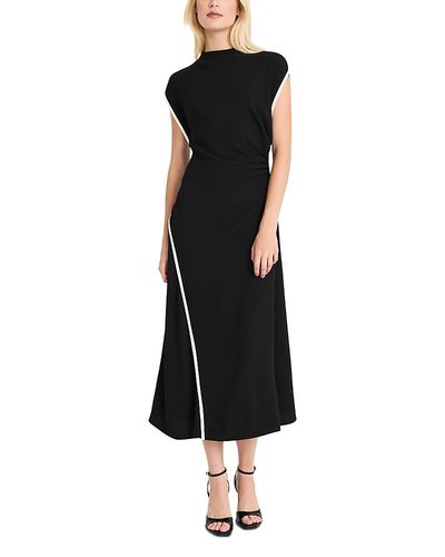 Luxely Luxely Sleeveless Draped Midi Dress