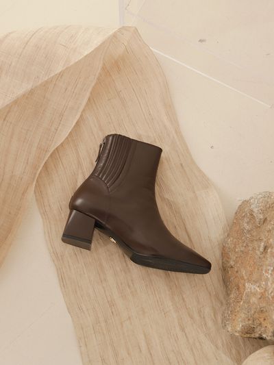 LVDWY Accordion ankle boots / Brown