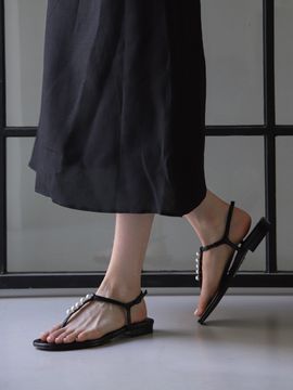 LVDWY Foundation Flip-Flops (Pearl Ver.) (1.5cm)_Black