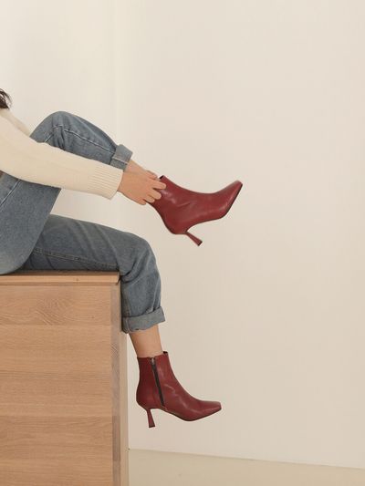 LVDWY Hermoso ankle boots / Vintage red