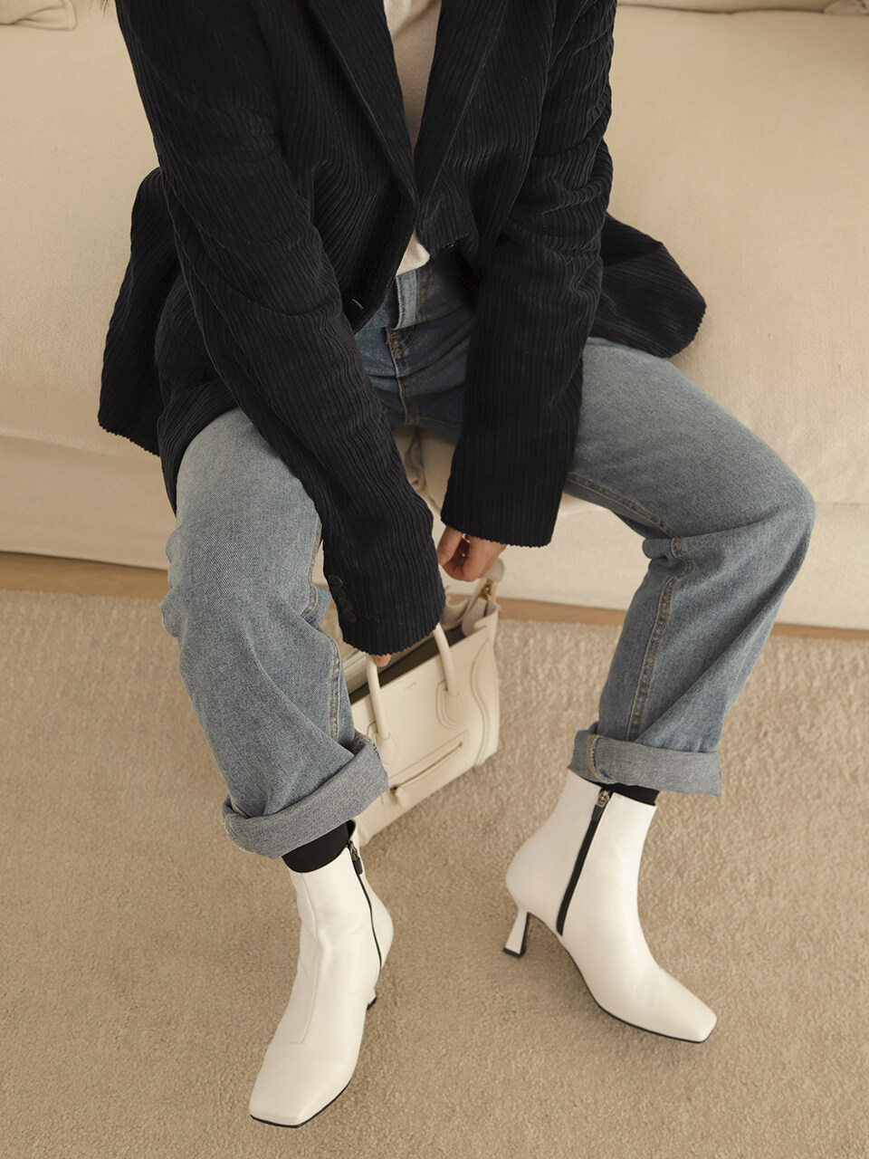 LVDWY Hermoso ankle boots / Vintage white