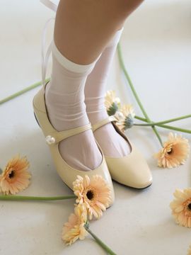 LVDWY [Pearl Ver.] Alice Mary Jane Flats 2cm (5 Colors)