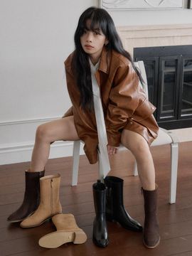 LVDWY Premium Leather Welt Midi Boots (3cm)