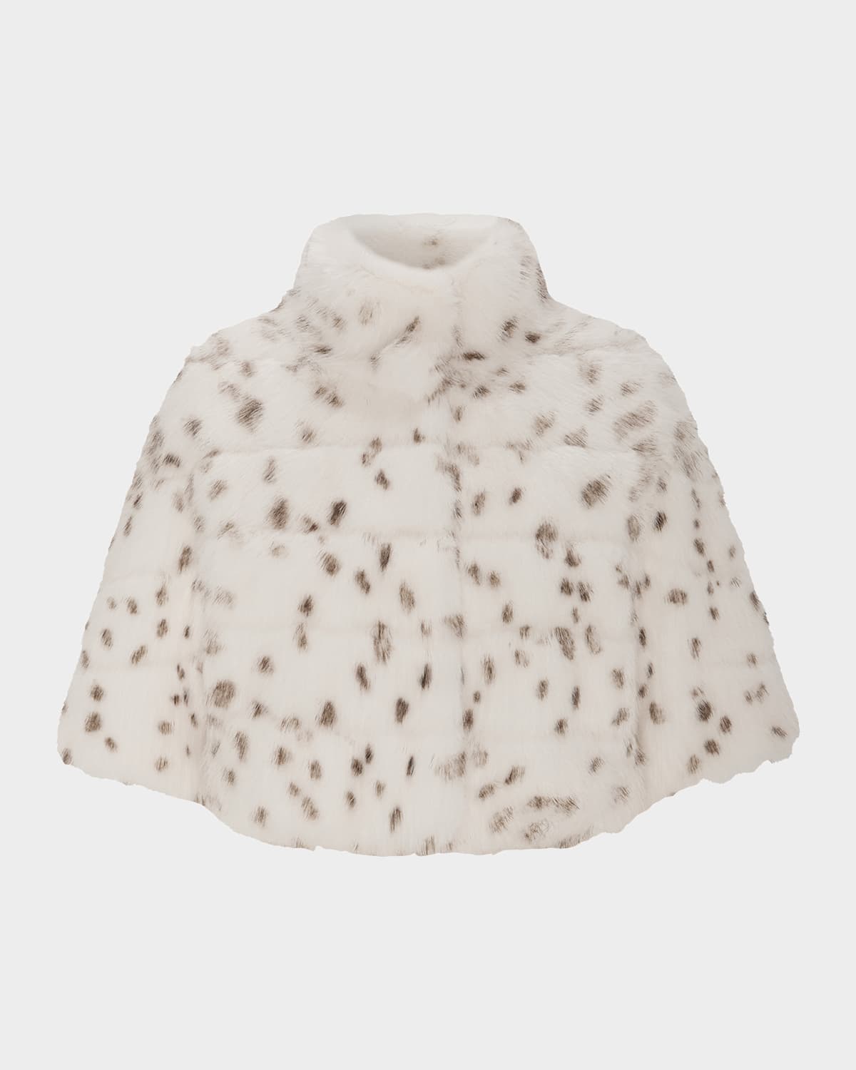 Lyla Grant Fur-Free Cropped Faux Fox Coat