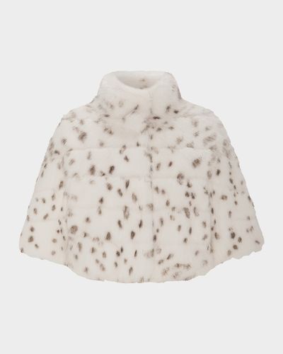 Lyla Grant Fur-Free Cropped Faux Fox Coat