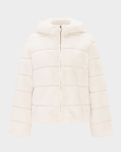 Lyla Grant Fur-Free Hooded Faux Mink Zip Jacket