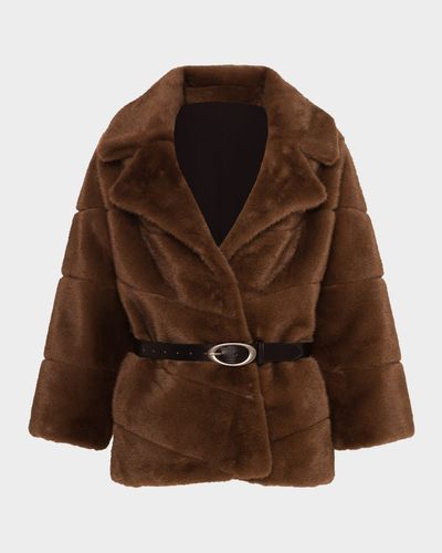 Lyla Grant Fur-Free Leopard Faux Mink Coat