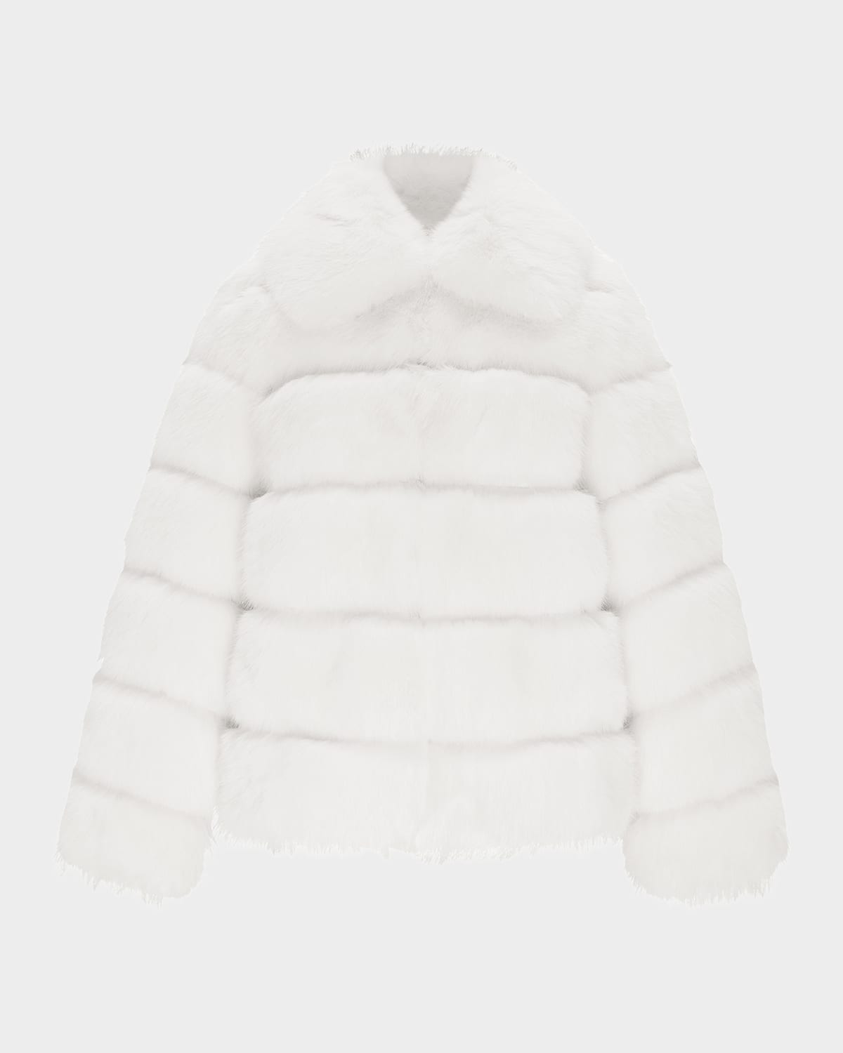 Lyla Grant Fur-Free Quilted Faux Fox Coat