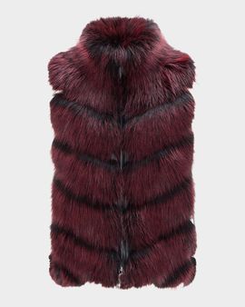Lyla Grant Fur-Free Quilted Faux Fox Vest