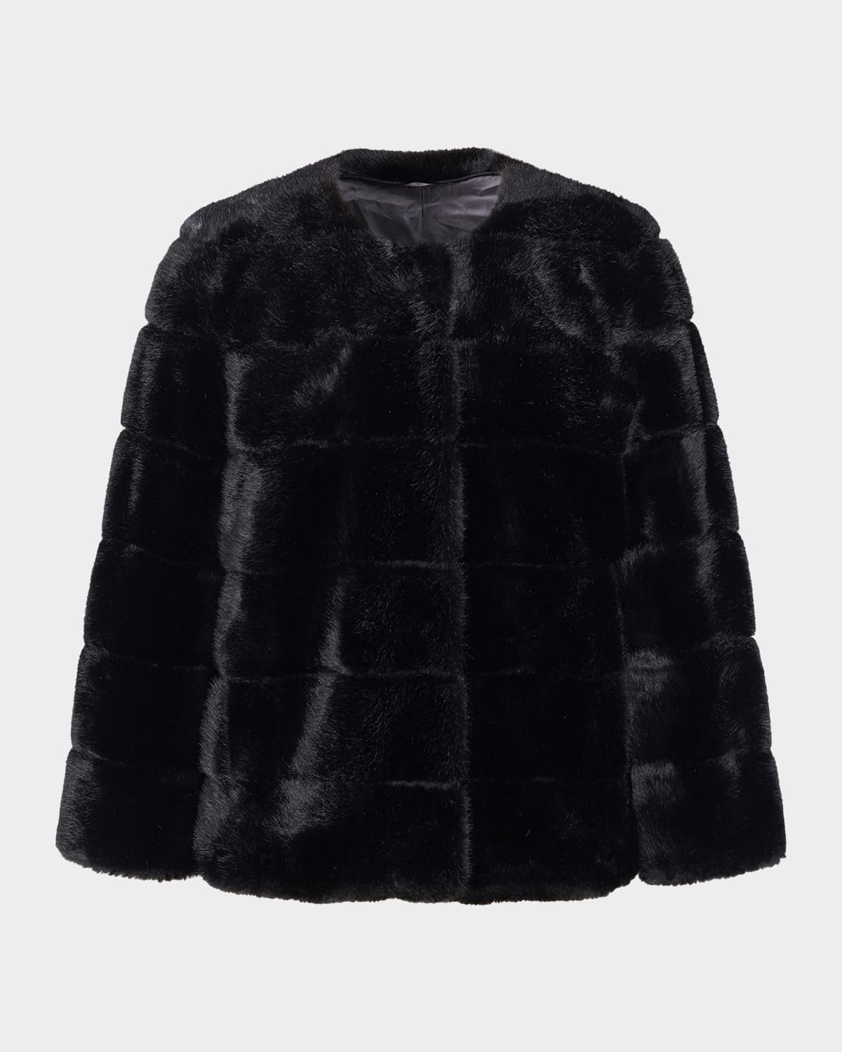 Lyla Grant Fur-Free Short Faux Mink Coat