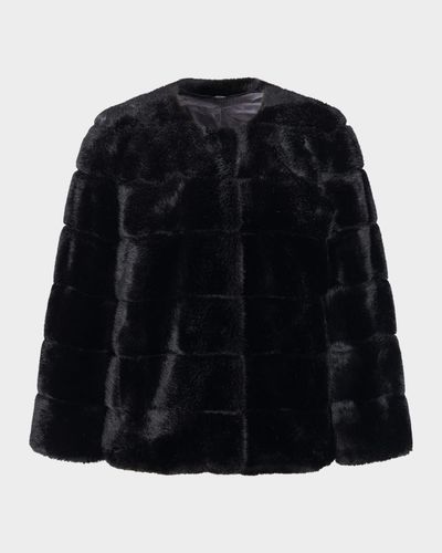 Lyla Grant Fur-Free Short Faux Mink Coat