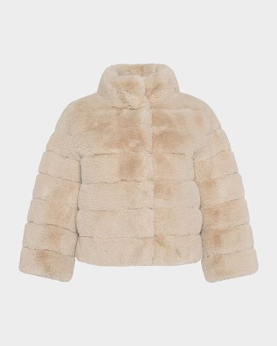 Lyla Grant Fur-Free Short Faux Rabbit Coat