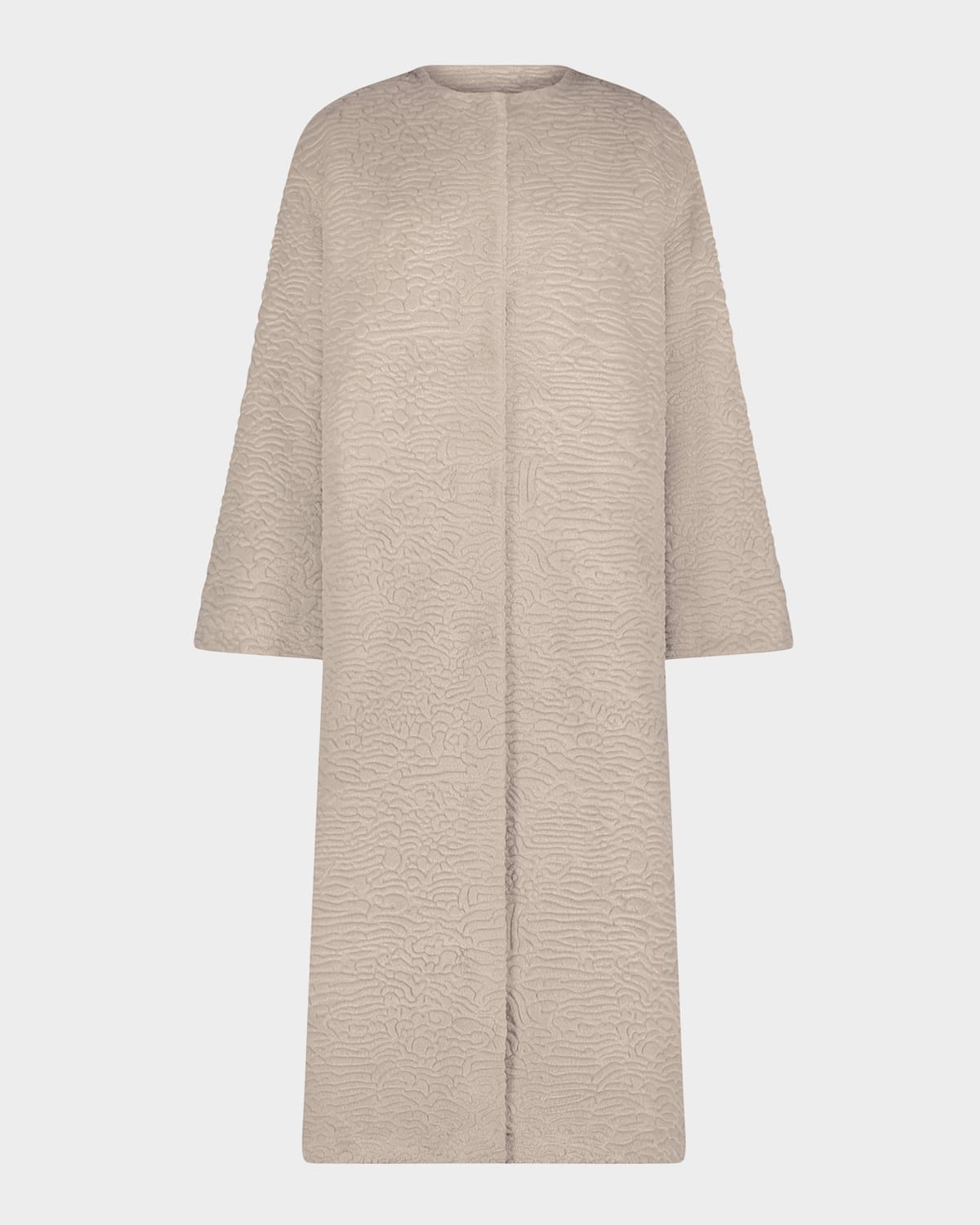 Lyla Grant Fur-Free Textured Faux Shearling Coat