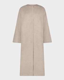 Lyla Grant Fur-Free Textured Faux Shearling Coat